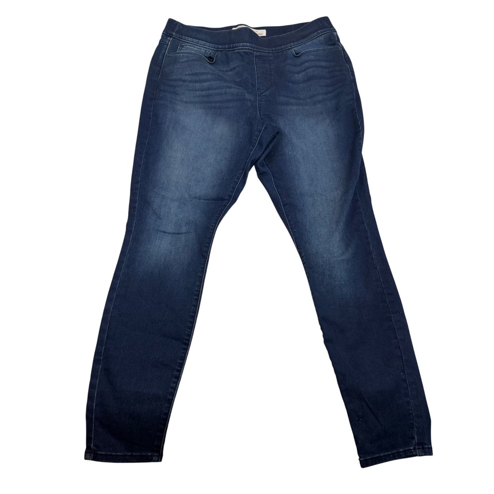 Signature by Levi Strauss Shaping Pull-On Super Skinny Jeans Dark Wash 14 W32